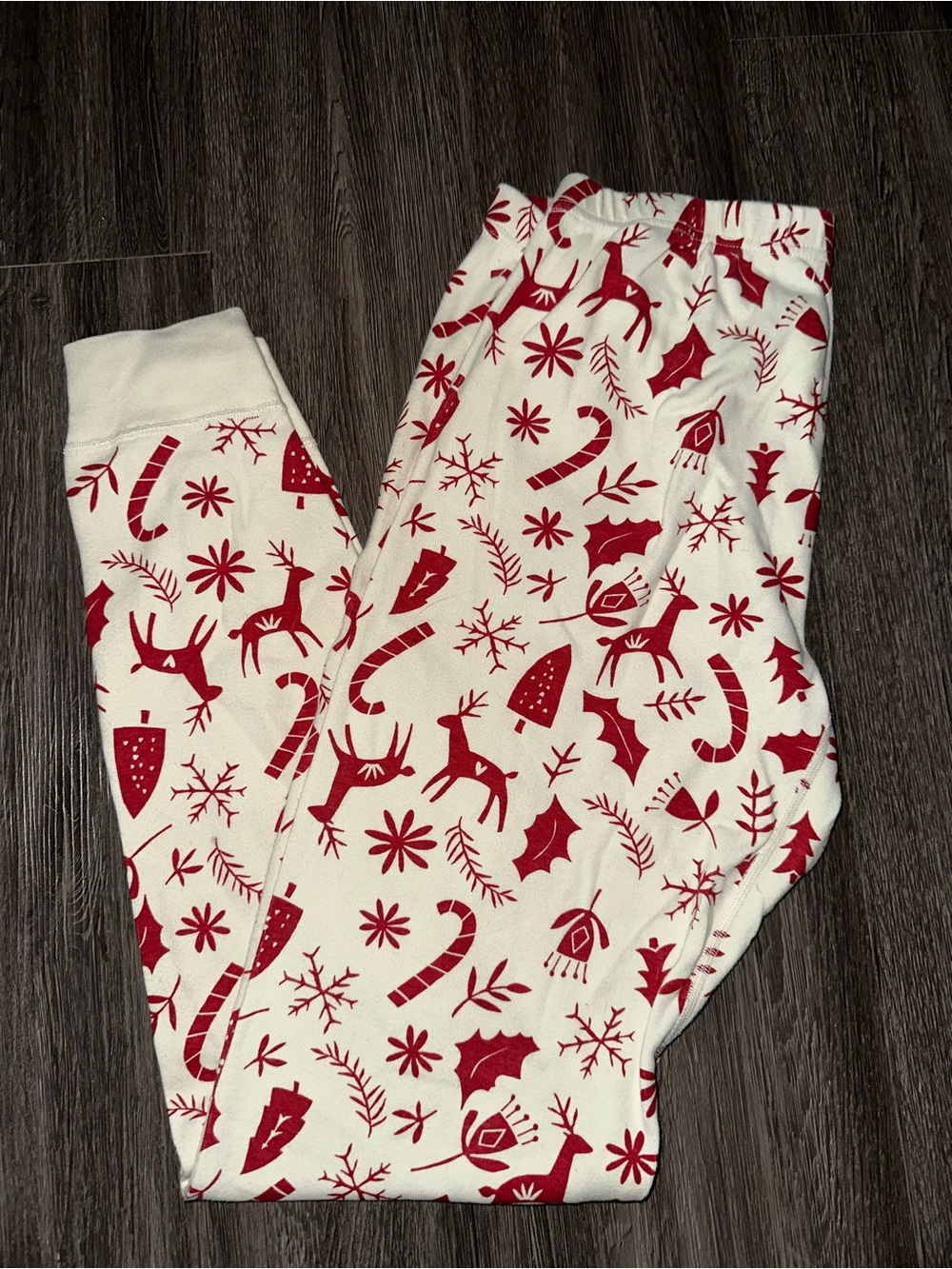 Hanna Andersson Scandi Cane print Long John’s